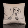 dekoratyvinė pagalvėlė pagalvėlės siuvinėta pagalvėlė pagalvėlės su šunimis dekoratyvinė pagalvėlė su gyvūnais išskirtinio dizaino pagalvėlės