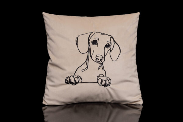 dekoratyvinė pagalvėlė pagalvėlės siuvinėta pagalvėlė pagalvėlės su šunimis dekoratyvinė pagalvėlė su gyvūnais išskirtinio dizaino pagalvėlės