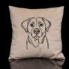 dekoratyvinė pagalvėlė pagalvėlės siuvinėta pagalvėlė pagalvėlės su šunimis dekoratyvinė pagalvėlė su gyvūnais išskirtinio dizaino pagalvėlės