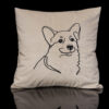 GUSTAS SALDYS dekoratyvinė pagalvėlė pagalvėlės siuvinėta pagalvėlė pagalvėlės su šunimis dekoratyvinė pagalvėlė su gyvūnais išskirtinio dizaino pagalvėlės
