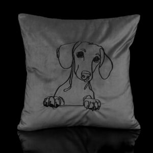 GUSTAS SALDYS dekoratyvinė pagalvėlė pagalvėlės siuvinėta pagalvėlė pagalvėlės su šunimis dekoratyvinė pagalvėlė su gyvūnais išskirtinio dizaino pagalvėlės