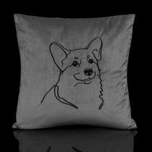 GUSTAS SALDYS dekoratyvinė pagalvėlė pagalvėlės siuvinėta pagalvėlė pagalvėlės su šunimis dekoratyvinė pagalvėlė su gyvūnais išskirtinio dizaino pagalvėlės