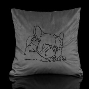 GUSTAS SALDYS dekoratyvinė pagalvėlė pagalvėlės siuvinėta pagalvėlė pagalvėlės su šunimis dekoratyvinė pagalvėlė su gyvūnais išskirtinio dizaino pagalvėlės
