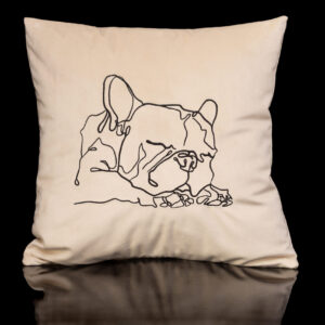 GUSTAS SALDYS dekoratyvinė pagalvėlė pagalvėlės siuvinėta pagalvėlė pagalvėlės su šunimis dekoratyvinė pagalvėlė su gyvūnais išskirtinio dizaino pagalvėlės