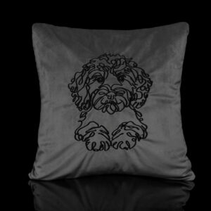 dekoratyvinė pagalvėlė pagalvėlės siuvinėta pagalvėlė pagalvėlės su šunimis dekoratyvinė pagalvėlė su gyvūnais išskirtinio dizaino pagalvėlės