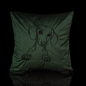 GUSTAS SALDYS dekoratyvinė pagalvėlė pagalvėlės siuvinėta pagalvėlė pagalvėlės su šunimis dekoratyvinė pagalvėlė su gyvūnais išskirtinio dizaino pagalvėlės