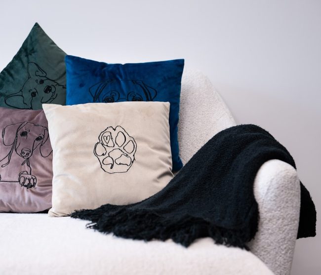 dekoratyvinė pagalvėlė pagalvėlės siuvinėta pagalvėlė pagalvėlės su šunimis dekoratyvinė pagalvėlė su gyvūnais išskirtinio dizaino pagalvėlės